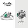 imageMartha Stewart 2 Carat Two Stone Gemstone Ring For Women in Sterling Silver Gemstone Jewelry For WomenOption 2