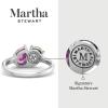 imageMartha Stewart 2 Carat Two Stone Gemstone Ring For Women in Sterling Silver Gemstone Jewelry For WomenOption 3