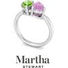 imageMartha Stewart 2 Carat Two Stone Gemstone Ring For Women in Sterling Silver Gemstone Jewelry For WomenOption 3