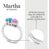 imageMartha Stewart 2 Carat Two Stone Gemstone Ring For Women in Sterling Silver Gemstone Jewelry For WomenOption 4