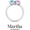 imageMartha Stewart 2 Carat Two Stone Gemstone Ring For Women in Sterling Silver Gemstone Jewelry For WomenOption 4