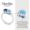 imageMartha Stewart 2 Carat Two Stone Gemstone Ring For Women in Sterling Silver Gemstone Jewelry For WomenOption 5