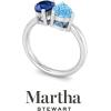 imageMartha Stewart 2 Carat Two Stone Gemstone Ring For Women in Sterling Silver Gemstone Jewelry For WomenOption 5
