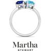 imageMartha Stewart 2 Carat Two Stone Gemstone Ring For Women in Sterling Silver Gemstone Jewelry For WomenOption 5
