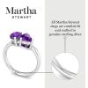 imageMartha Stewart 2 Carat Two Stone Gemstone Ring For Women in Sterling Silver Gemstone Jewelry For WomenOption 6