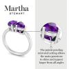 imageMartha Stewart 2 Carat Two Stone Gemstone Ring For Women in Sterling Silver Gemstone Jewelry For WomenOption 6