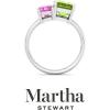 imageMartha Stewart 3 14 Carat Two Stone Gemstone Ring For Women in Sterling Silver Gemstone Jewelry For WomenOption 1