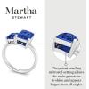 imageMartha Stewart 3 14 Carat Two Stone Gemstone Ring For Women in Sterling Silver Gemstone Jewelry For WomenOption 10