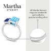 imageMartha Stewart 3 14 Carat Two Stone Gemstone Ring For Women in Sterling Silver Gemstone Jewelry For WomenOption 3