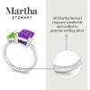 imageMartha Stewart 3 14 Carat Two Stone Gemstone Ring For Women in Sterling Silver Gemstone Jewelry For WomenOption 4