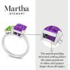 imageMartha Stewart 3 14 Carat Two Stone Gemstone Ring For Women in Sterling Silver Gemstone Jewelry For WomenOption 4