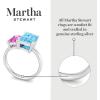 imageMartha Stewart 3 14 Carat Two Stone Gemstone Ring For Women in Sterling Silver Gemstone Jewelry For WomenOption 5