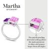 imageMartha Stewart 3 14 Carat Two Stone Gemstone Ring For Women in Sterling Silver Gemstone Jewelry For WomenOption 6