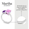 imageMartha Stewart 3 14 Carat Two Stone Gemstone Ring For Women in Sterling Silver Gemstone Jewelry For WomenOption 6