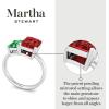 imageMartha Stewart 3 14 Carat Two Stone Gemstone Ring For Women in Sterling Silver Gemstone Jewelry For WomenOption 7