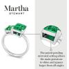 imageMartha Stewart 3 14 Carat Two Stone Gemstone Ring For Women in Sterling Silver Gemstone Jewelry For WomenOption 9