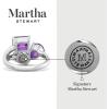 imageMartha Stewart 3 34 Carat Three Stone Gemstone Ring for Women in Sterling Silver Gemstone Jewelry For WomenOption 1