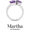 imageMartha Stewart 3 34 Carat Three Stone Gemstone Ring for Women in Sterling Silver Gemstone Jewelry For WomenOption 1
