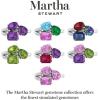 imageMartha Stewart 3 34 Carat Three Stone Gemstone Ring for Women in Sterling Silver Gemstone Jewelry For WomenOption 2