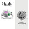 imageMartha Stewart 3 34 Carat Three Stone Gemstone Ring for Women in Sterling Silver Gemstone Jewelry For WomenOption 2
