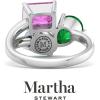 imageMartha Stewart 3 34 Carat Three Stone Gemstone Ring for Women in Sterling Silver Gemstone Jewelry For WomenOption 2