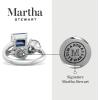 imageMartha Stewart 3 34 Carat Three Stone Gemstone Ring for Women in Sterling Silver Gemstone Jewelry For WomenOption 3