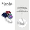 imageMartha Stewart 3 34 Carat Three Stone Gemstone Ring for Women in Sterling Silver Gemstone Jewelry For WomenOption 3