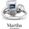 imageMartha Stewart 3 34 Carat Three Stone Gemstone Ring for Women in Sterling Silver Gemstone Jewelry For WomenOption 3