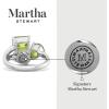 imageMartha Stewart 3 34 Carat Three Stone Gemstone Ring for Women in Sterling Silver Gemstone Jewelry For WomenOption 4