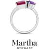 imageMartha Stewart 3 34 Carat Three Stone Gemstone Ring for Women in Sterling Silver Gemstone Jewelry For WomenOption 5