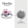 imageMartha Stewart 3 34 Carat Three Stone Gemstone Ring for Women in Sterling Silver Gemstone Jewelry For WomenOption 5