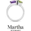 imageMartha Stewart 3 34 Carat Three Stone Gemstone Ring for Women in Sterling Silver Gemstone Jewelry For WomenOption 6