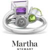 imageMartha Stewart 3 34 Carat Three Stone Gemstone Ring for Women in Sterling Silver Gemstone Jewelry For WomenOption 6