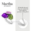 imageMartha Stewart 3 34 Carat Three Stone Gemstone Ring for Women in Sterling Silver Gemstone Jewelry For WomenOption 6