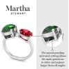 imageMartha Stewart 3 34 Carat Two Stone Gemstone Ring For Women in Sterling Silver Gemstone Jewelry For WomenOption 2