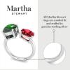 imageMartha Stewart 3 34 Carat Two Stone Gemstone Ring For Women in Sterling Silver Gemstone Jewelry For WomenOption 2
