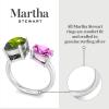 imageMartha Stewart 3 34 Carat Two Stone Gemstone Ring For Women in Sterling Silver Gemstone Jewelry For WomenOption 3
