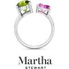 imageMartha Stewart 3 34 Carat Two Stone Gemstone Ring For Women in Sterling Silver Gemstone Jewelry For WomenOption 3