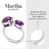 imageMartha Stewart 3 34 Carat Two Stone Gemstone Ring For Women in Sterling Silver Gemstone Jewelry For WomenOption 4