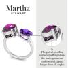 imageMartha Stewart 3 34 Carat Two Stone Gemstone Ring For Women in Sterling Silver Gemstone Jewelry For WomenOption 4