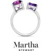imageMartha Stewart 3 34 Carat Two Stone Gemstone Ring For Women in Sterling Silver Gemstone Jewelry For WomenOption 4