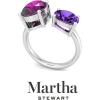 imageMartha Stewart 3 34 Carat Two Stone Gemstone Ring For Women in Sterling Silver Gemstone Jewelry For WomenOption 4