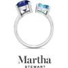 imageMartha Stewart 3 34 Carat Two Stone Gemstone Ring For Women in Sterling Silver Gemstone Jewelry For WomenOption 5