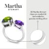 imageMartha Stewart 3 34 Carat Two Stone Gemstone Ring For Women in Sterling Silver Gemstone Jewelry For WomenOption 6