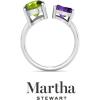 imageMartha Stewart 3 34 Carat Two Stone Gemstone Ring For Women in Sterling Silver Gemstone Jewelry For WomenOption 6