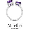 imageMartha Stewart 3 34 Carat Two Stone Gemstone Ring For Women in Sterling Silver Gemstone Jewelry For WomenOption 7