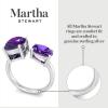 imageMartha Stewart 3 34 Carat Two Stone Gemstone Ring For Women in Sterling Silver Gemstone Jewelry For WomenOption 7