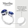 imageMartha Stewart 3 34 Carat Two Stone Gemstone Ring For Women in Sterling Silver Gemstone Jewelry For WomenOption 8