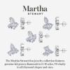 imageMartha Stewart 3 Carat Lab Grown Diamond Cluster Stud Earrings Marquise Round Oval Shapes in 14K Goldyellowgold