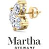 imageMartha Stewart 3 Carat Lab Grown Diamond Cluster Stud Earrings Marquise Round Oval Shapes in 14K Goldyellowgold